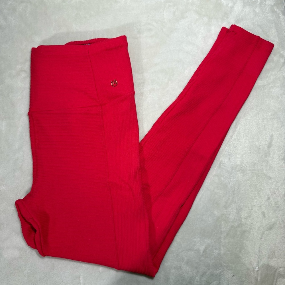 Maaji‎ Hot Pink Textured Leggings High Waist Activewear M